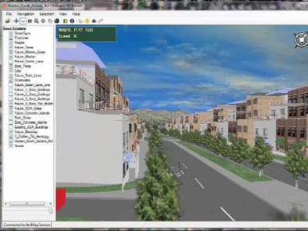 3D model of highway redevelopment